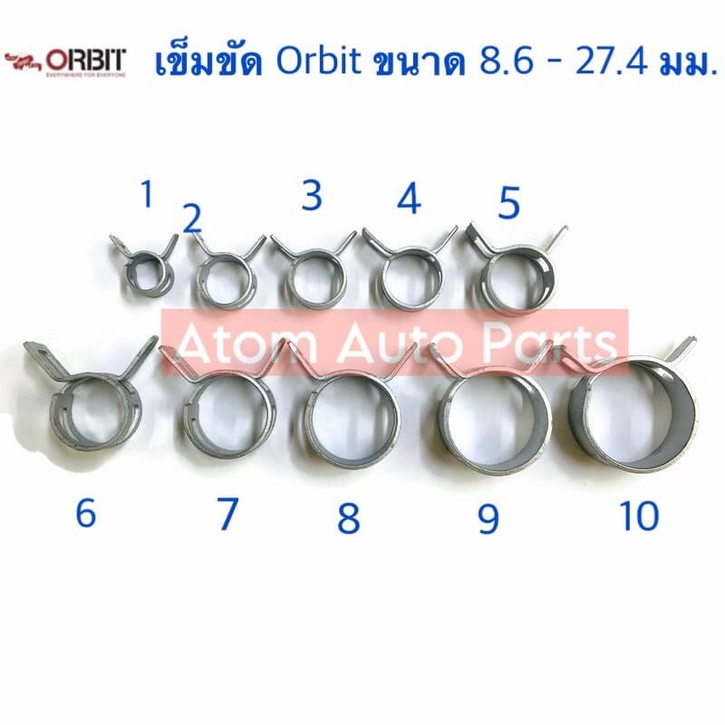 Orbit เข็มขัดรัดท่อ แบบบีบ รูปที่ 1