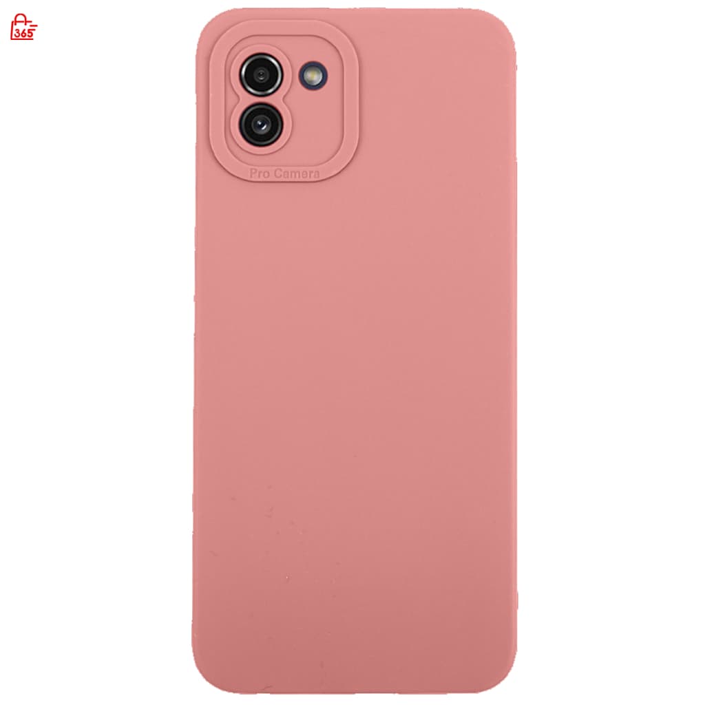 เคส สำหรับ Samsung Galaxy A03 เคสซิลิโคนนิ่ม กันกล้อง TPU สีพื้น รูปที่ 4