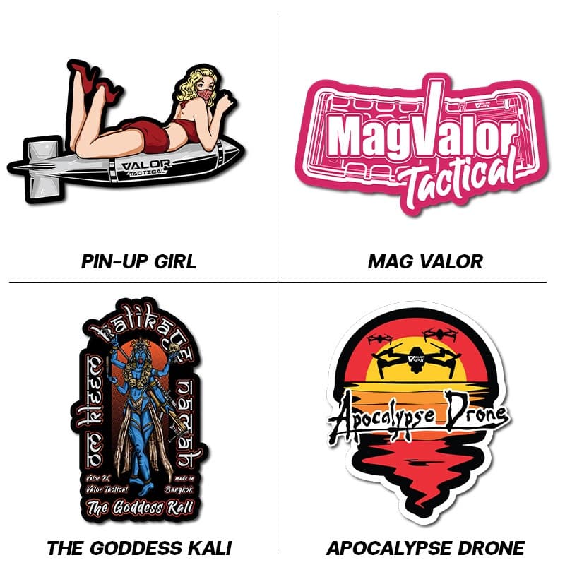 VALOR PX - Sticker สติกเกอร์ กันน้ำ สติ๊กเกอร์ติดรถ 35 ลายให้เลือก สําหรับติดตกแต่งรถ ขวดน้ำ VALOR Tactical รูปที่ 5