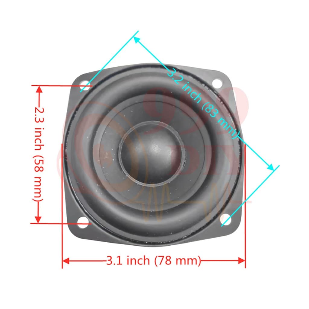 999DIY L Brand กลาง 3 นิ้ว 4Ω 15W กลาง3นิ้ว ดอกลำโพง3นิ้ว ดอก3นิ้วเบส ลำโพงฟลูเรนจ์ 3” ดอกลำโพง3นิ้ว ดอกเสียงกลาง3” รูปที่ 2