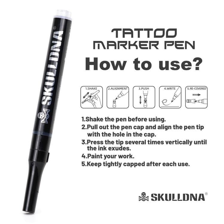 ปากกาเขียนผิว SKULLDNA marking pen รูปที่ 9