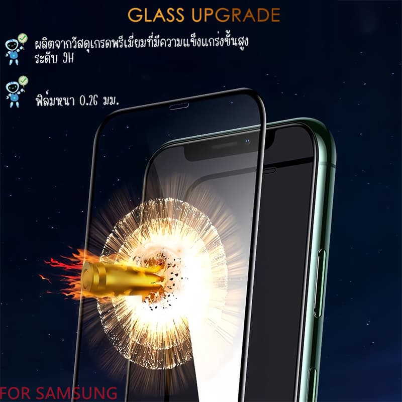 ฟิล์มกระจก Samsung A25 A15 S23FE A05 A05S A06 A16 A26 A36 A56 A55 A24/A14/A03/A13/A52S A22 4G/5G/A03S A02 A02S A12 005 รูปที่ 8