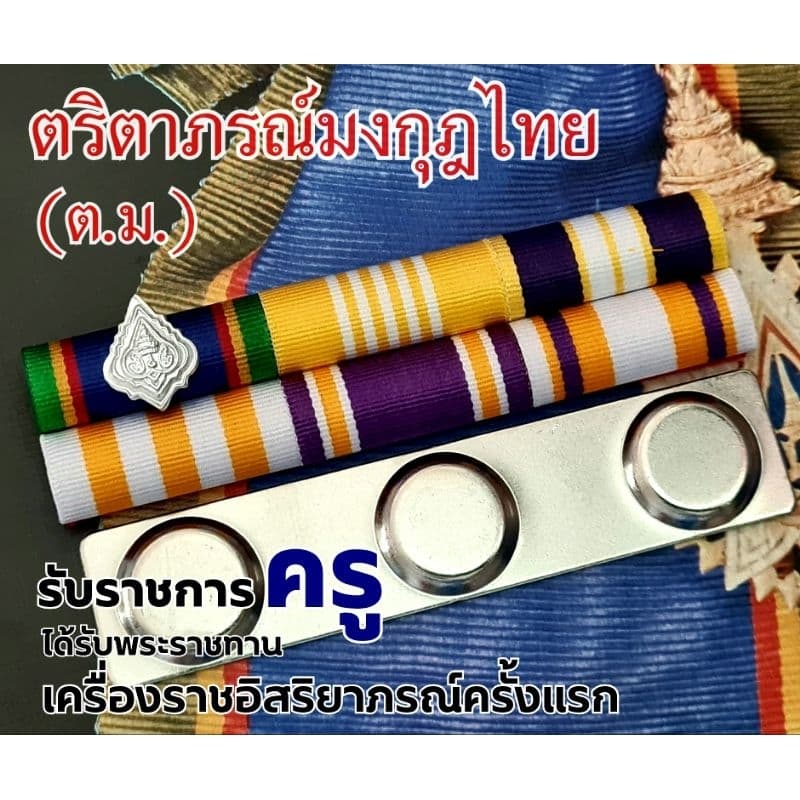 แพรแถบ ตม. ประดับเดี่ยว แบบโค้งนูน รูปที่ 1