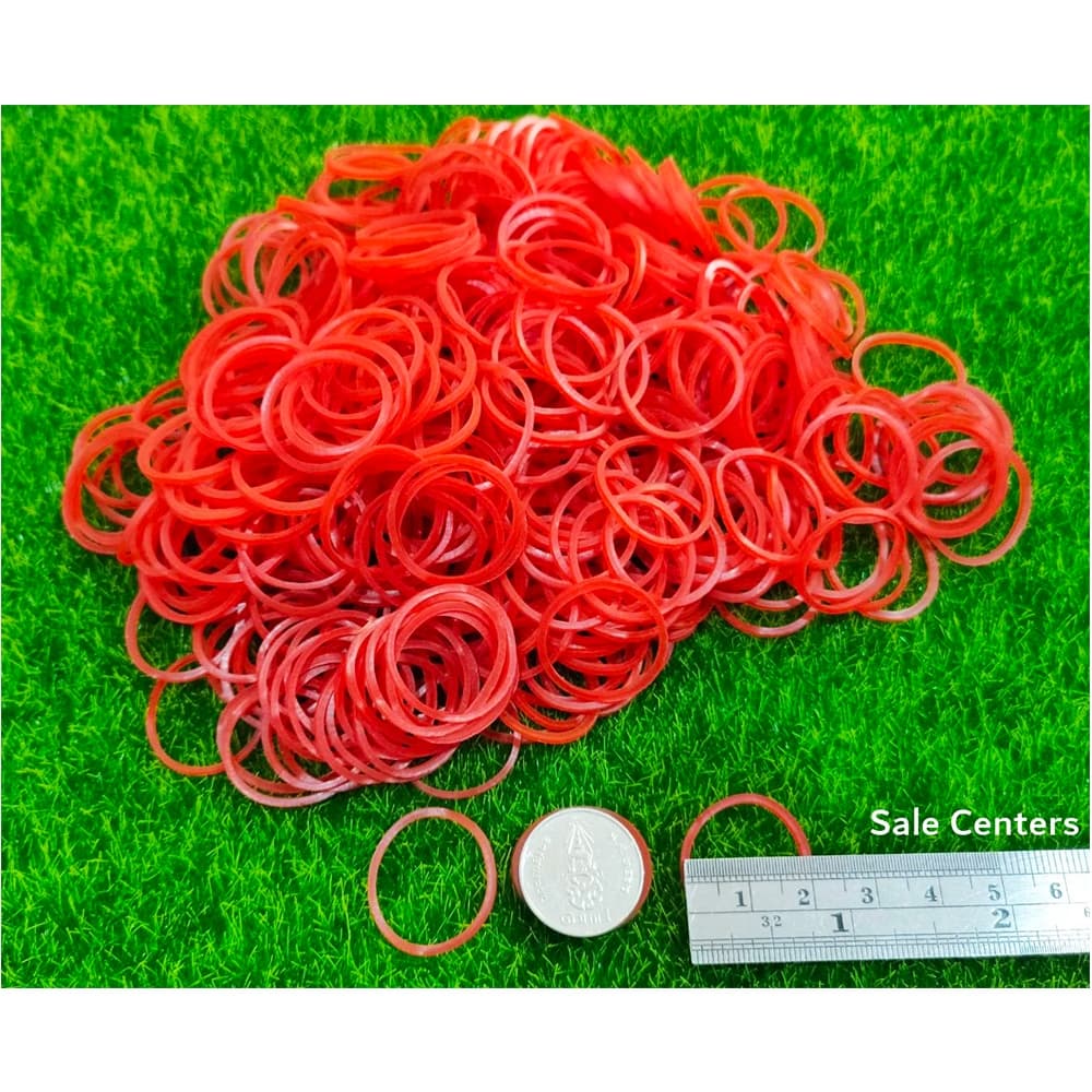 หนังยางรัดแหนม สีแดง หนังยางจิ๋ว ขนาดวง 2 cm. ยางจิ๋ว วงเล็ก ยางวงเล็ก mini Rubber band รูปที่ 7