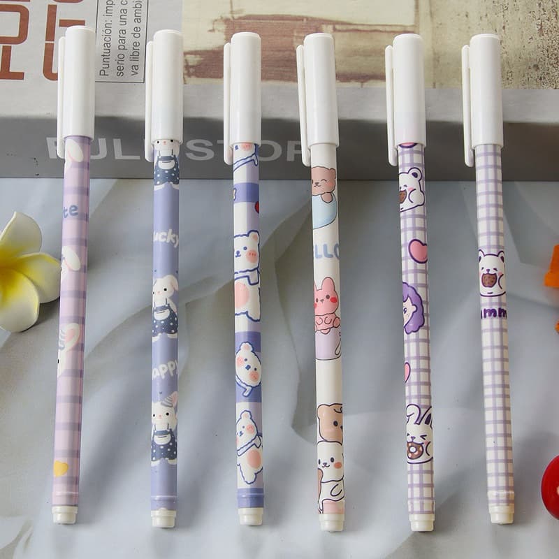 1บาท ขายส่ง50-100แท่ง ปากกาหมึกสีน้ำเงิน ลายการ์ตูนคละสีคละลายการ์ตูนล้วนทั้งหมด รูปที่ 6