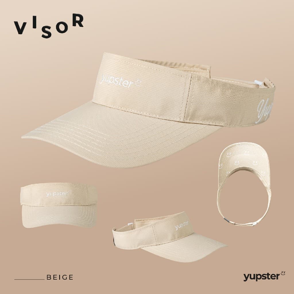 Yupster หมวกวิ่ง หมวกกันแดด Visor Cap รุ่น VISOR : 5 สี หมวกวิ่ง ตีกล์อฟ กันแดด ระบายอากาศดี จำนวนจำกัด รูปที่ 5