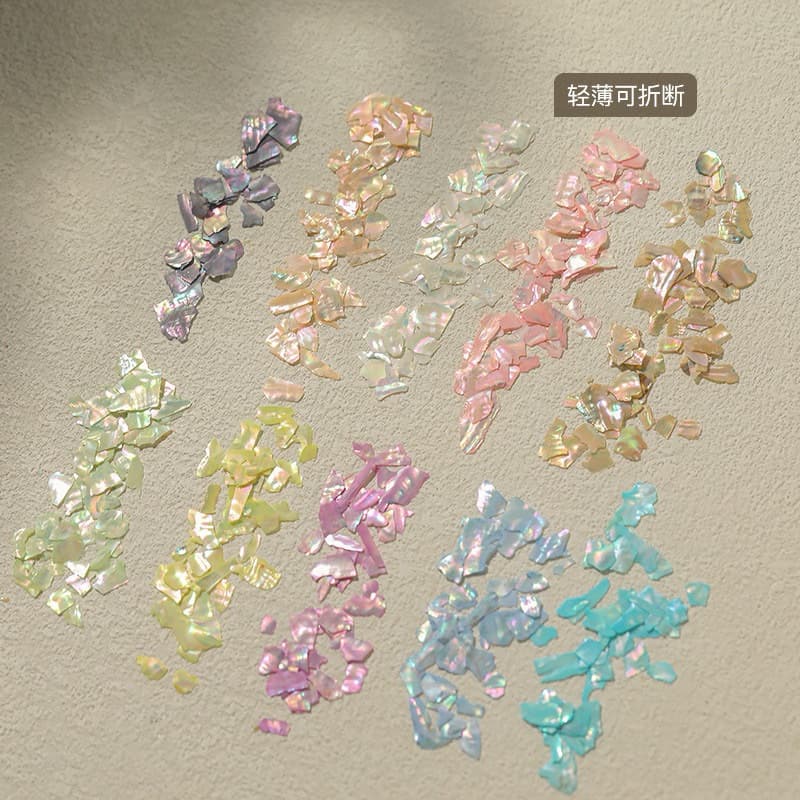อะไหล่เปลือกหอยตกแต่งเล็บ สีสวย วิ๊งๆ สินค้า รูปที่ 2