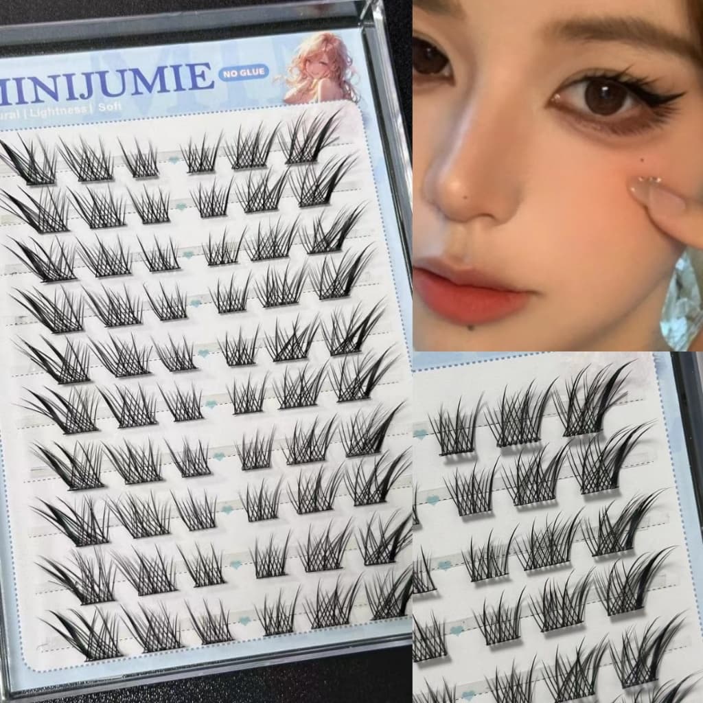 minijumieทุ่งบริสุทธิ์ขนตาปลอมไร้กาวความจุขนาดใหญ่ 5D ขนตาปลอมแบบมีกาวในตัว ขนตาธรรมชาติแบบใช้ซ้ำได้ รูปที่ 8