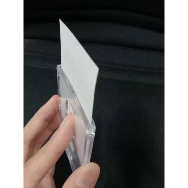 กรอบป้าย อะคริลิคใส ปิดหน้า-หลัง ป้ายชื่อนักเรียน บัตรพนักงาน กรอบใส่บัตร รูปที่ 5