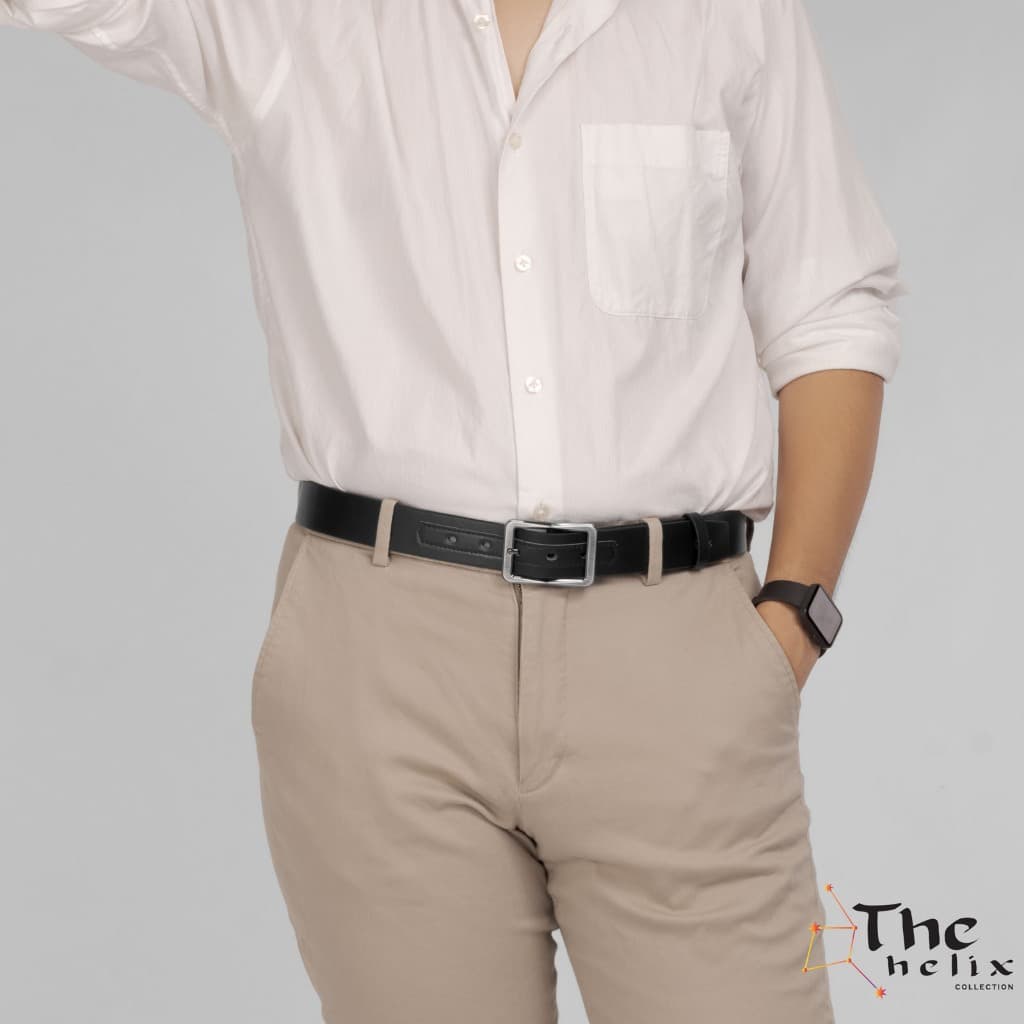 Louis Montini เข็มขัดผู้ชาย เข็มขัด PU แฟชั่น Men's Belt MGN150 รูปที่ 5
