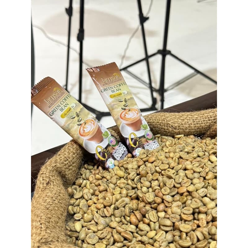 Jamsai x ลำไย โปร 2 ห่อ 60 ซอง กาแฟกรีนคอฟฟี่บีน กาแฟแจ่มใส กาแฟลำไยไหทองคำ Green Coffee Bean กาแฟสำเร็จรูป รูปที่ 3