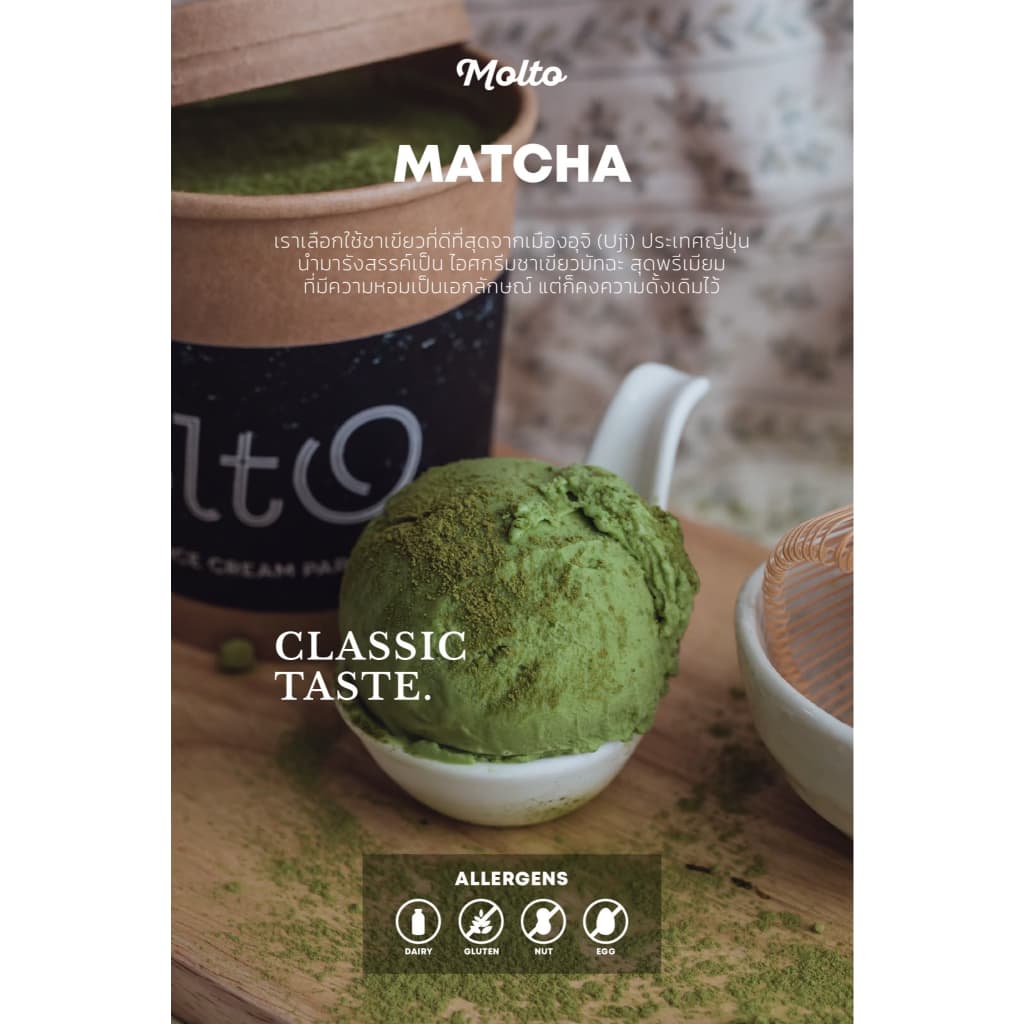 ‼Set 8 ถ้วย ‼ มอลโต้ ไอศกรีม 16 ออนซ์ - Molto Premium Gelato - Ice cream 16 oz. รูปที่ 4