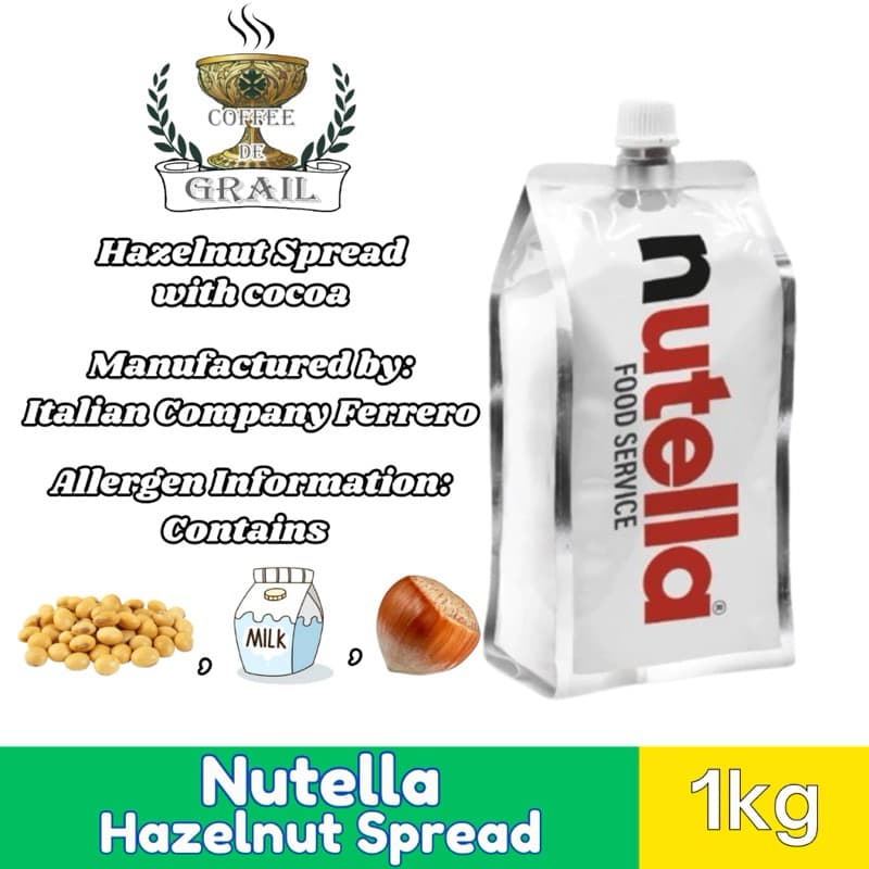 Nutella Instant Piping Bag นูเทลล่าแบบถุงรีฟิล ขนาดถุงละ 1000กรัมสินค้าใหม่ Exp:01/2027 รูปที่ 7