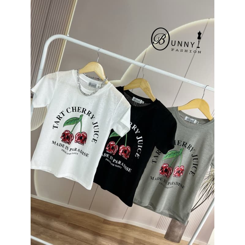 A180 BunnyFashion เสื้อสลาฟสกรีนลาย มี 3 ขนาดไซส์ เนื้อผ้าบาง รูปที่ 4