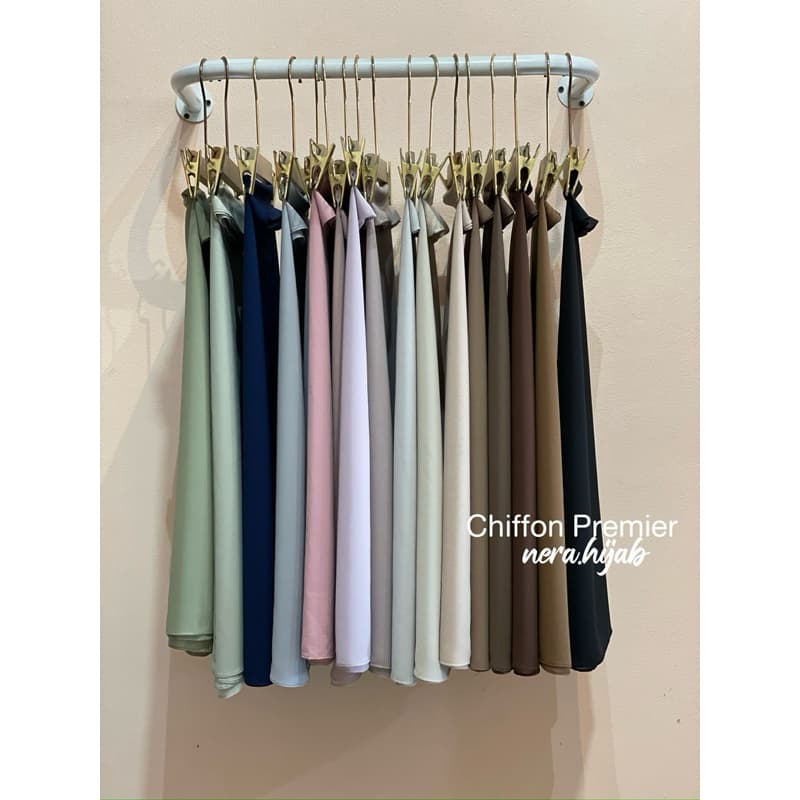ผ้าพันยาวชีฟองพรีเมี่ยม Premium Chiffon ขนาด 185*70 รูปที่ 6