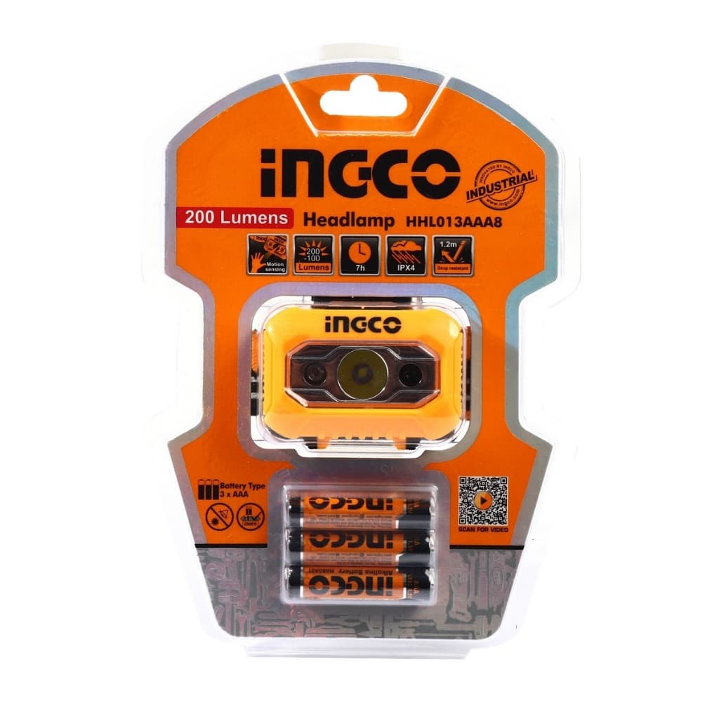 INGCO ไฟฉายคาดัว 200 LUMENS : HHL013AAA8 รูปที่ 2