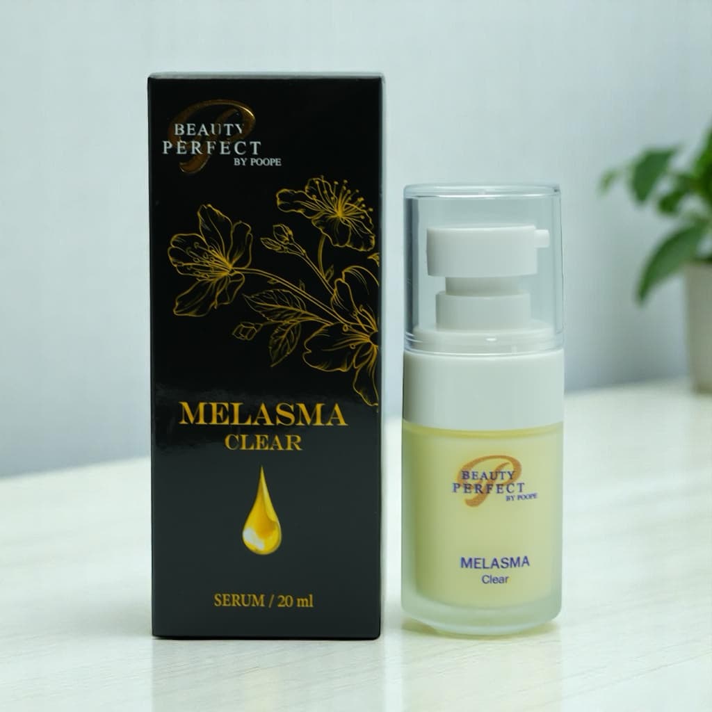 PUPE'S SECRET MELASMA Clear Serum 20 ml เซรั่มสำหรับผู้เป็นฝ้าแดด ฝ้า กระ จุดด่างดำ รูปที่ 2