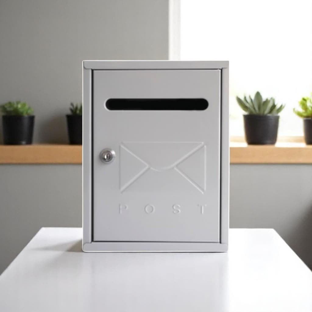 ตู้จดหมาย ตู้ไปรษณีย์ กล่องรับจดหมาย สี่เหลี่ยมทรงตั้ง 4 สี Mailbox Letterbox รูปที่ 7