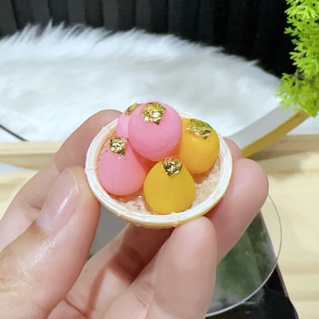 ของไหว้พระพิฆเนศ ตะกร้าโมทกะลาดูจิ๋ว น่ารักมากกกก รูปที่ 5