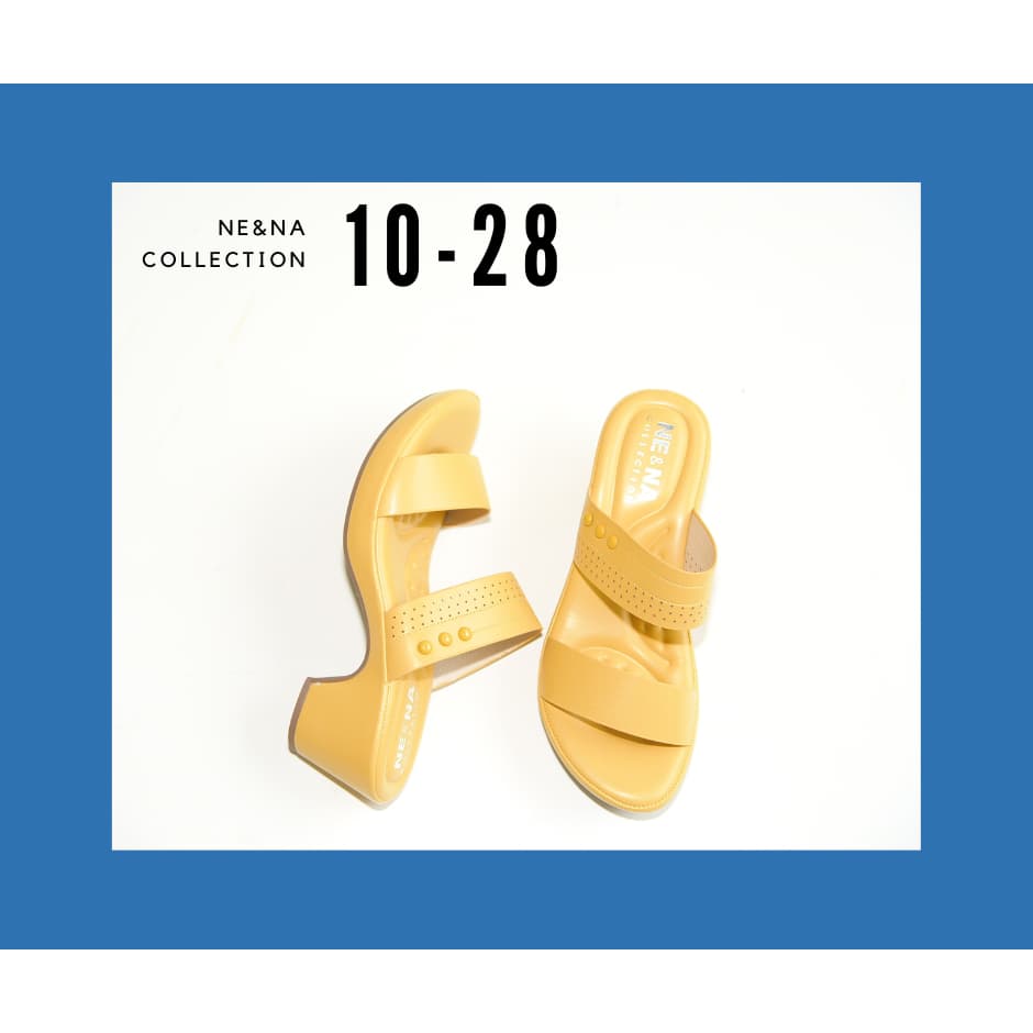 รองเท้าผู้หญิงเเบบเเตะสวมส้นสูงปานกลาง No. 10-28 NE&NA Collection Shoes รูปที่ 2