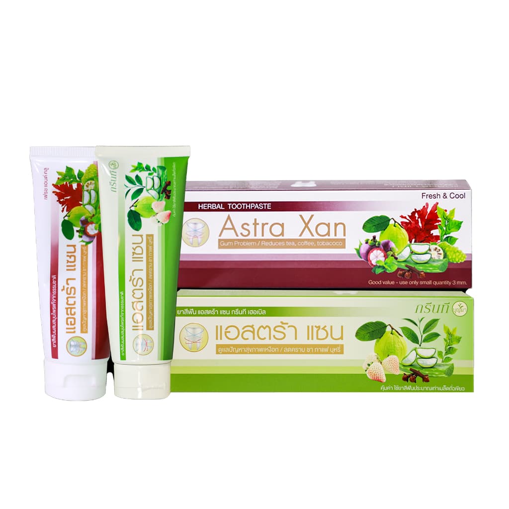 ยาสีฟันแอสตร้าแซน Astra-Xan กรีนที เฮอเบิล รูปที่ 3