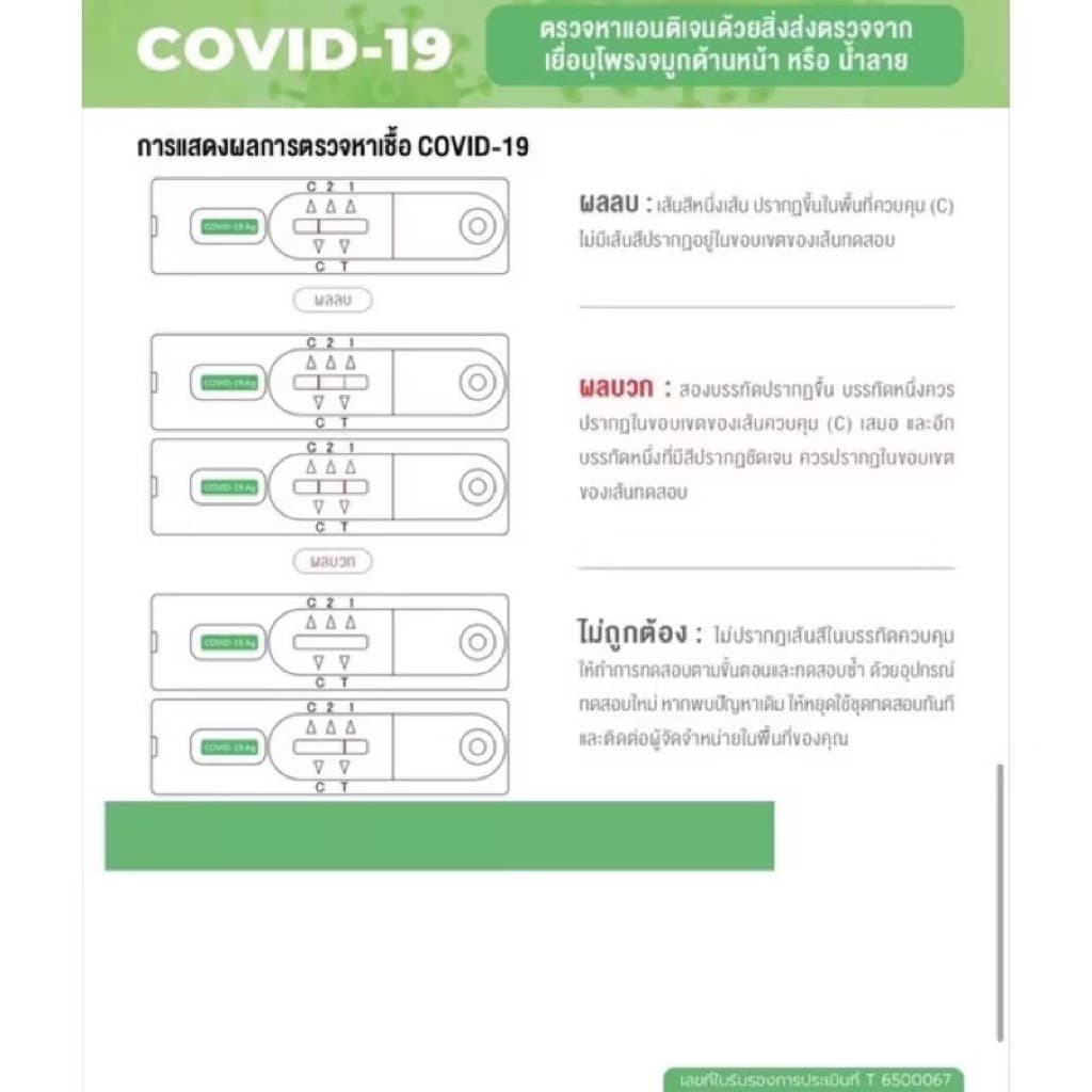 ชุดตรวจโควิดแอนติเจน จิก้า Gica Testseallabs Covid-19 ATK ตรวจจมูก และน้ำลาย แบบ2in1 1เทสต์ ต่อกล่อง รูปที่ 8