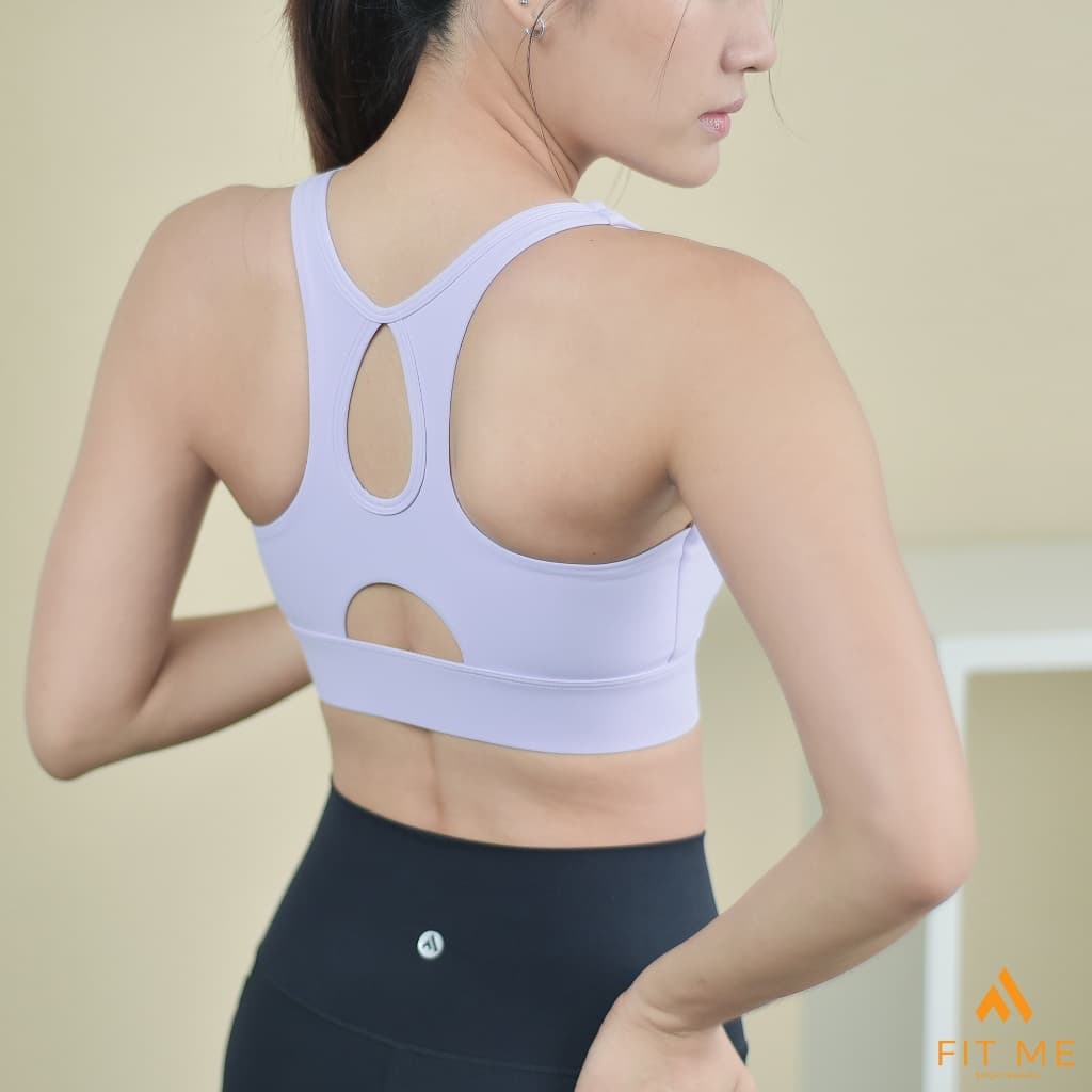 Spry Bra สปอร์ตบราซิปหน้า บรามีฟองน้ำเย็บติด ใส่กระชับ บราใส่วิ่ง ออกกำลังกาย แห้งไว FitMeSportswear รูปที่ 2