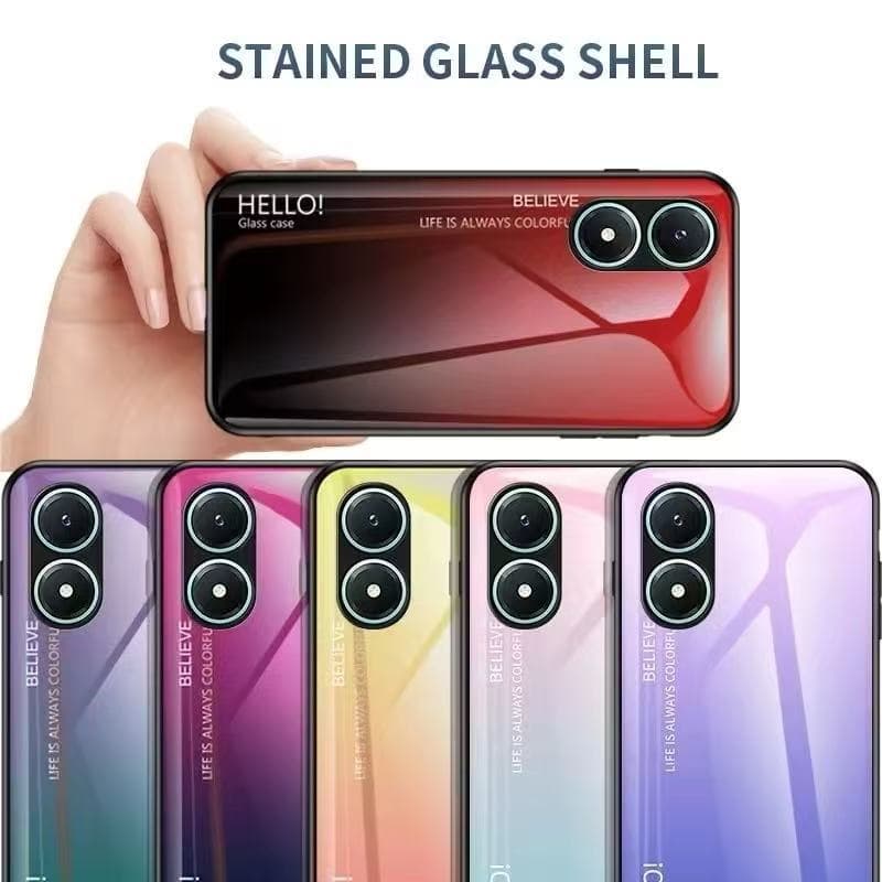 เคสกันกระแทก ไล่สี สำหรับ Oppo A60 A18 A38 A98 A17 A17K A78 A58 A58 4G Reno8Tเคสกระจก ขอบนิ่ม TPU CASE รูปที่ 6