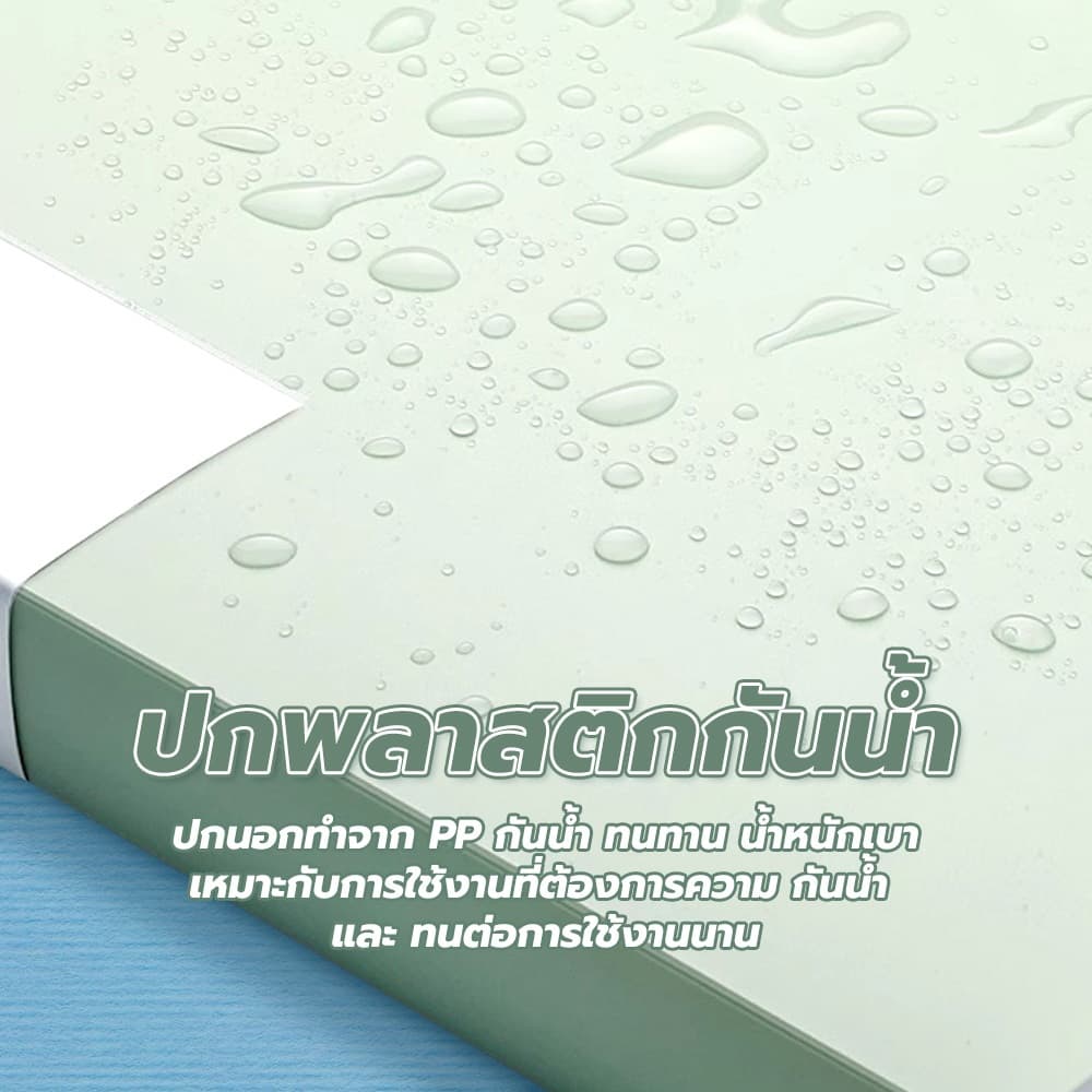 แฟ้มเอกสาร 20 / 30 / 40 / 60 / 80 / 100หน้า โทนพาสเทล Morandi มีซองใส แฟ้มสอดเอกสาร อุปกรณ์สำนักงาน รูปที่ 4