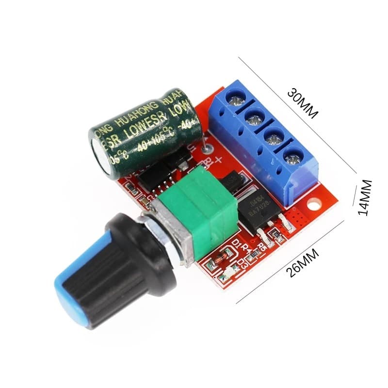 PWM DC ดิมเมอร์ ปรับความเร็วมอเตอร์ DC 4.5V-35V ควบคุมรอบมอเตอร์ ปรับแรงดันไฟ รูปที่ 2