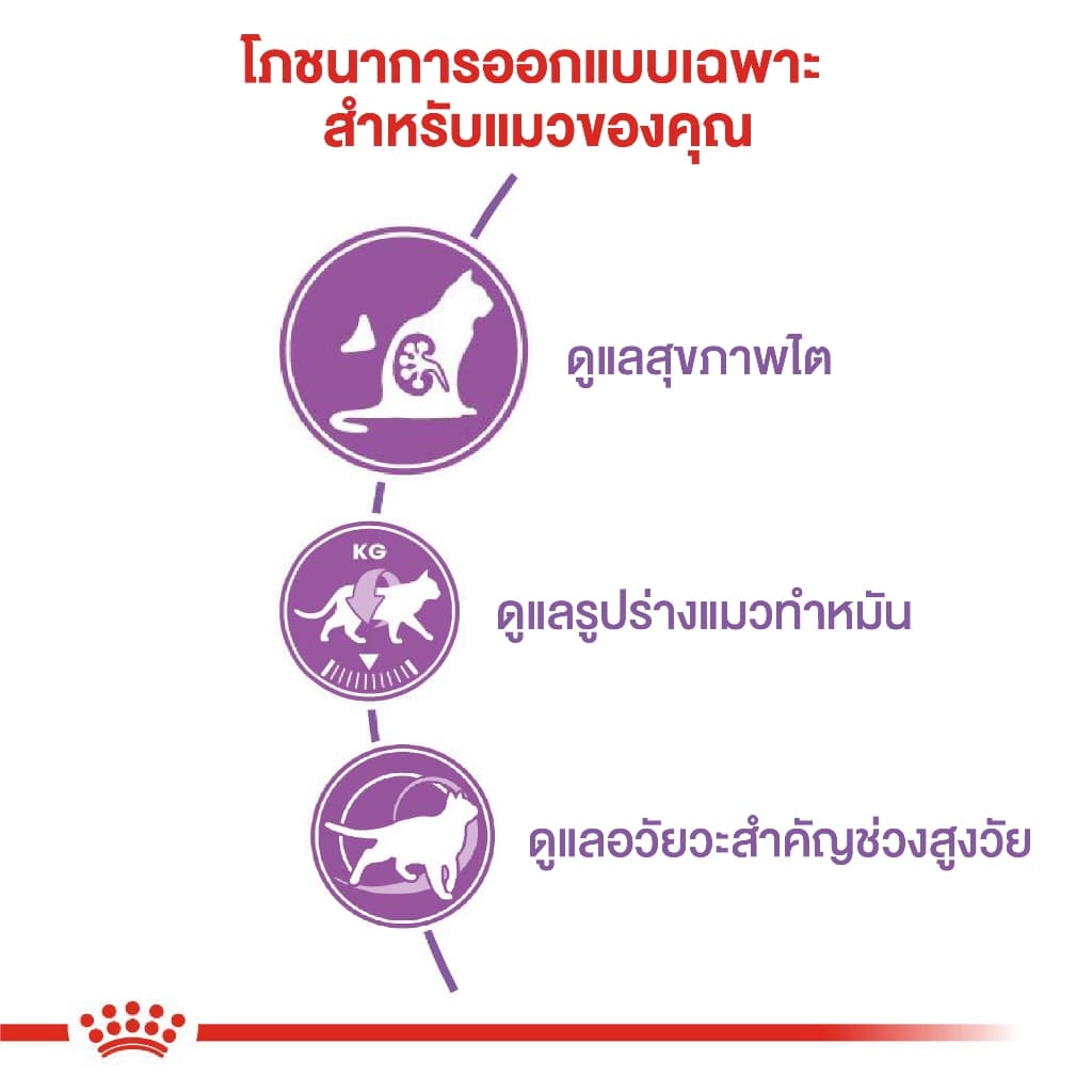 Royal canin Sterilised 7+ อาหารแมวสูงวัยหลังทำหมันขนาด 3.5 kg รูปที่ 3