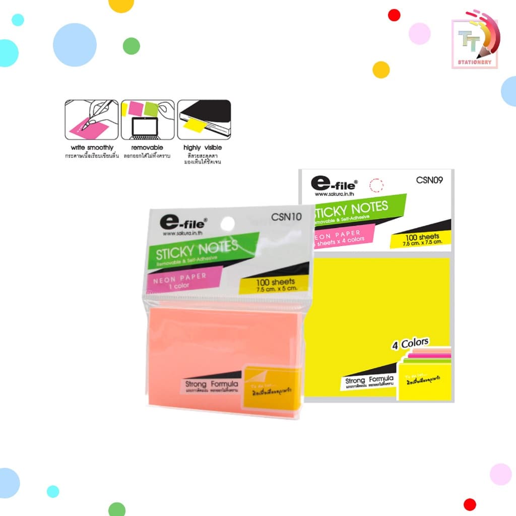 E-FILE อินเด็กซ์ กระดาษโน๊ต รุ่น CSN01 - 17 รูปที่ 4