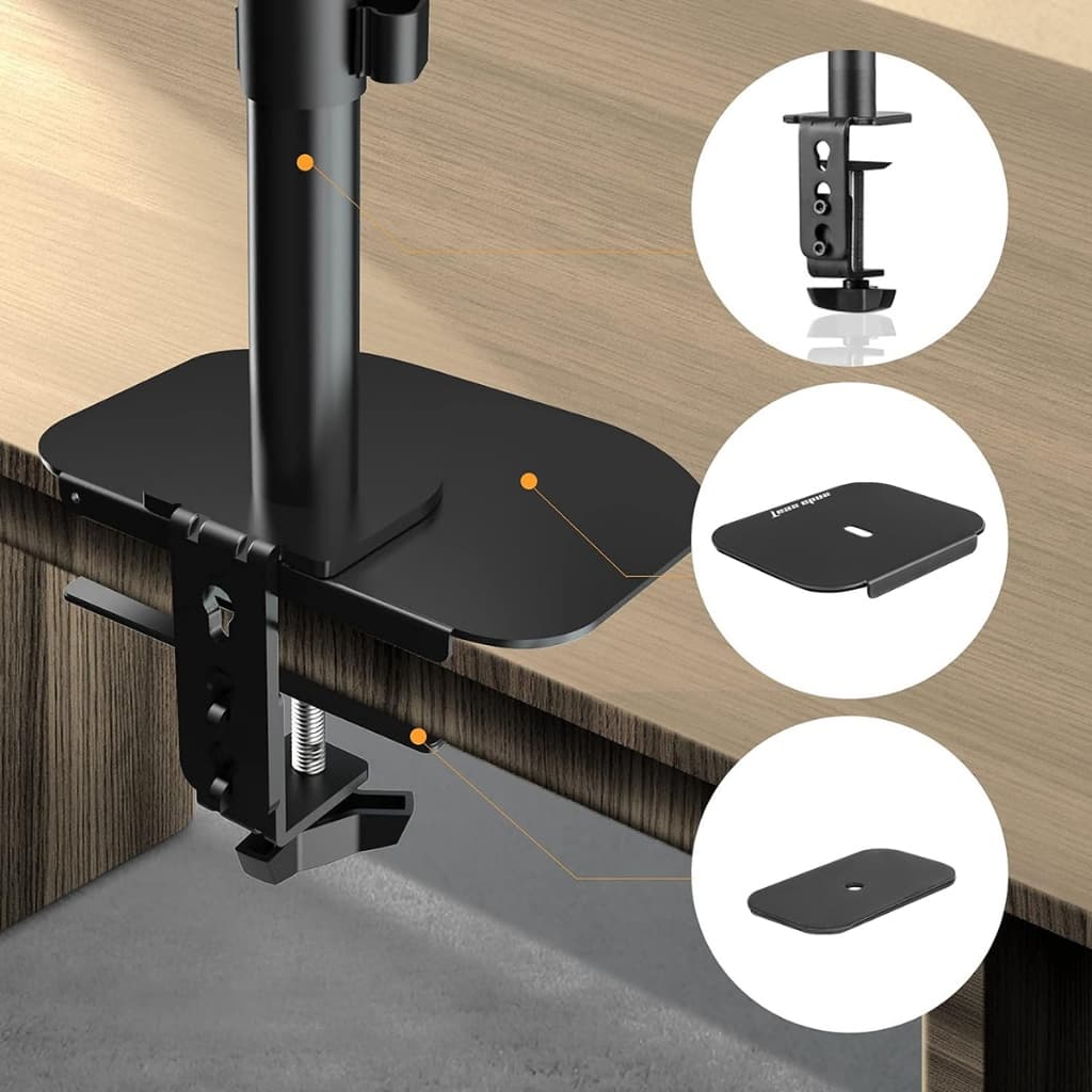 Anda Seat Monitor Arm Reinforcement Plate 2.5 mm.แผ่นรองแขนจับจอ เหล็กหนา 2.5 มม.ช่วยกระจายน้ำหนัก รูปที่ 2