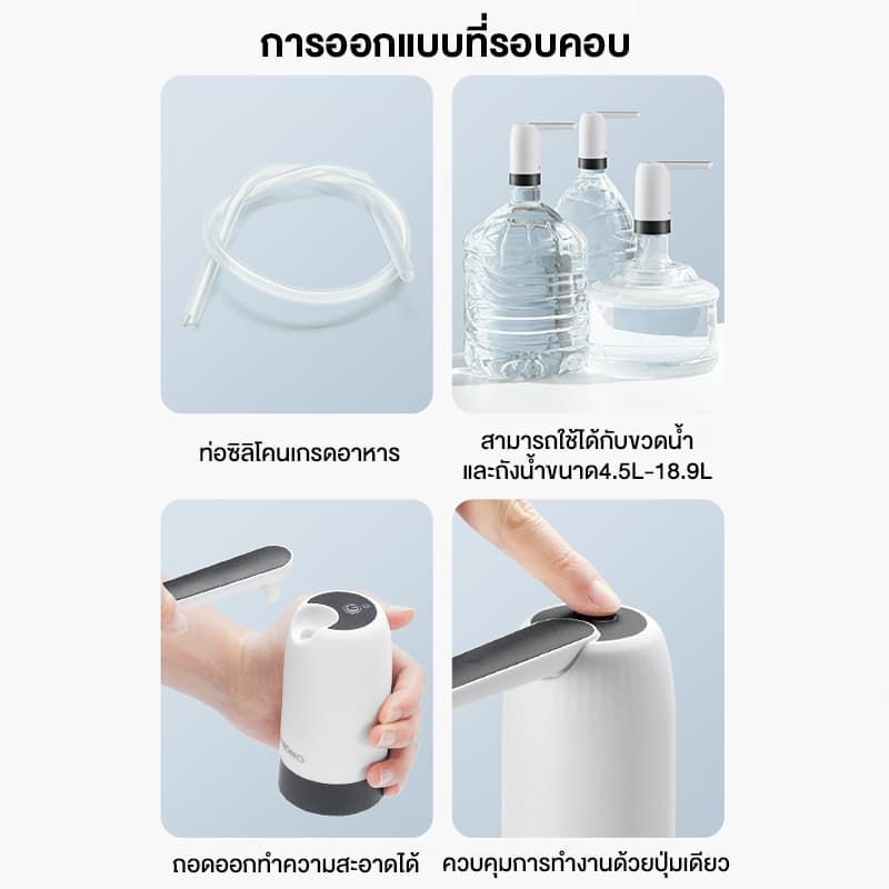 SAMONO เครื่องกดน้ำ รุ่น SW-EWP02 เครื่องปั๊มน้ำ แบต1200mAh ที่กดน้ำอัตโนมัติ เครื่องกดน้ำอัตโนมัติ รูปที่ 8