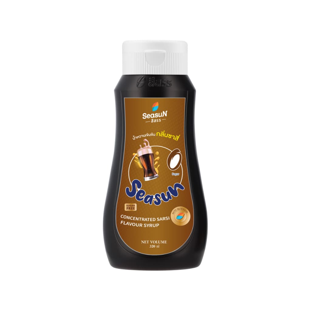 ไซรัปหญ้าหวาน สูตร KETO กลิ่นซาสี่ ตราสีสรร ขนาด 320 ml. รูปที่ 3