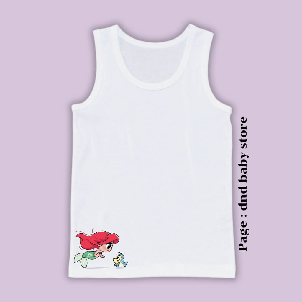 ซับในเด็กหญิง เสื้อกล้ามเด็กผู้หญิง ลายเจ้าหญิง นุ่มระบายอากาศได้ดี ไซส์ 2-13 ปี #เสื้อกล้าม รูปที่ 4