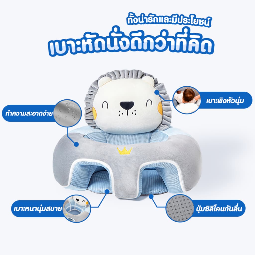 เบาะหัดนั่ง โซฟาเด็ก สัมผัสนุ่ม เบาะหัดนั่งสำหรับเด็ก SP357 รูปที่ 2