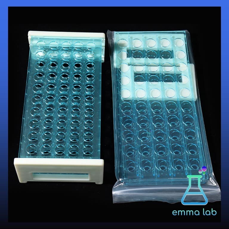 ที่วางหลอดทดลอง พลาสติก สำหรับใช้ในห้องปฏิบัติการ Blue Plastic Test Tube Rack รูปที่ 6