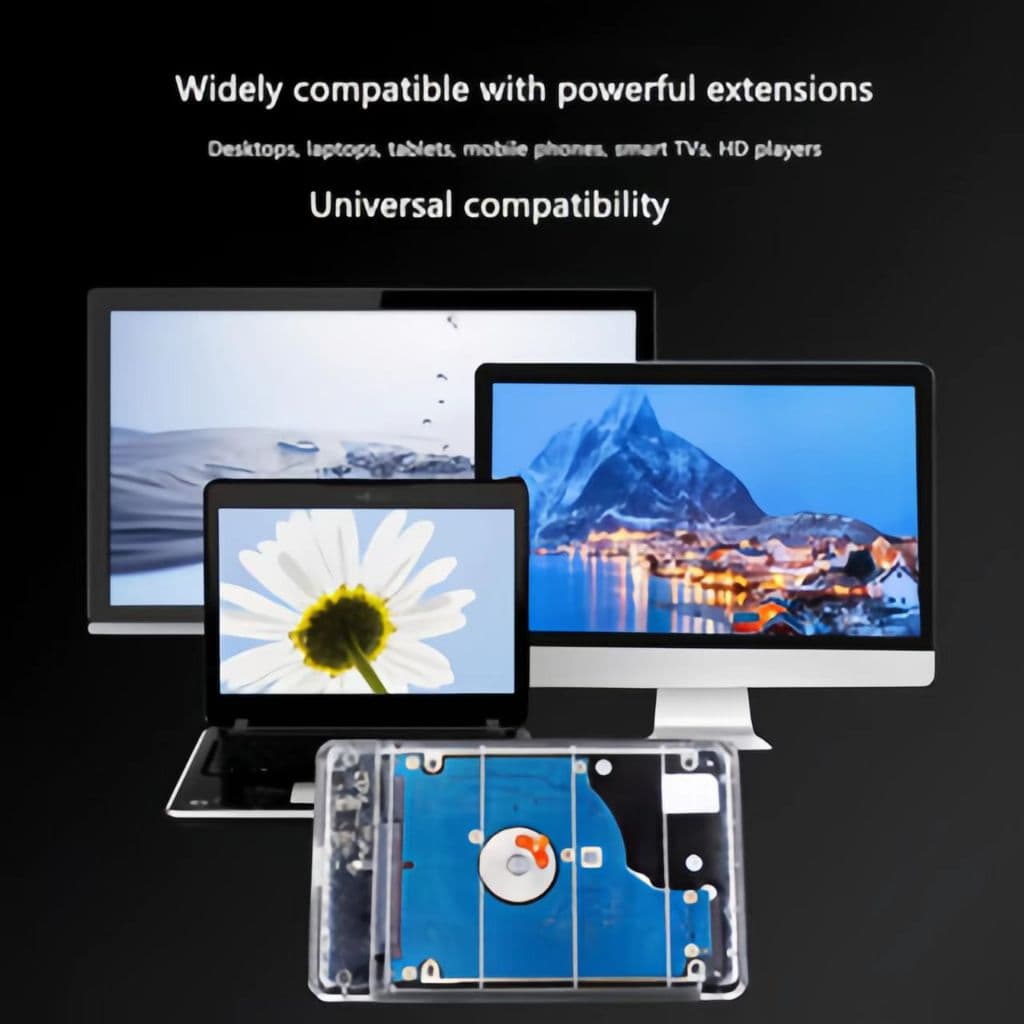 USB3.0 ถึง SATA3.0 กล่องเก็บฮาร์ดดิสก์ภายนอกพร้อมสายเชื่อมต่อ SATA เป็น USB รูปที่ 5