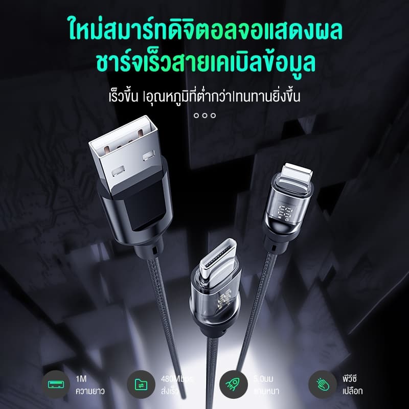BASIKE Type C TO Type C สายชาร์จเร็ว Pd 100W USB C TO USB C Display สายสำหรับ Xiaomi poco F3 realme Macbook iPad รูปที่ 2