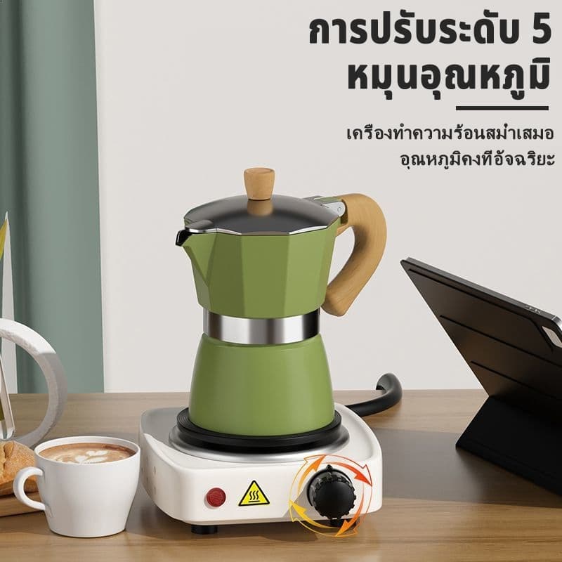 เตาไฟฟ้าอ 1000W ตาแม่เหล็กไฟฟ้ามินิ เนกประสงค์ขนาด เล็กสำหรับ ต้มกาแฟ อุ่นอาหาร สามารถใช้ได้กับทุกภาชนะทุกชนิด รูปที่ 2