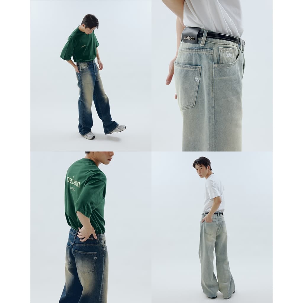 maison KEEPS | Astro Baggy Jeans | Unisex | กางเกงยีนส์ ทรงกระบอกใหญ่ รูปที่ 9