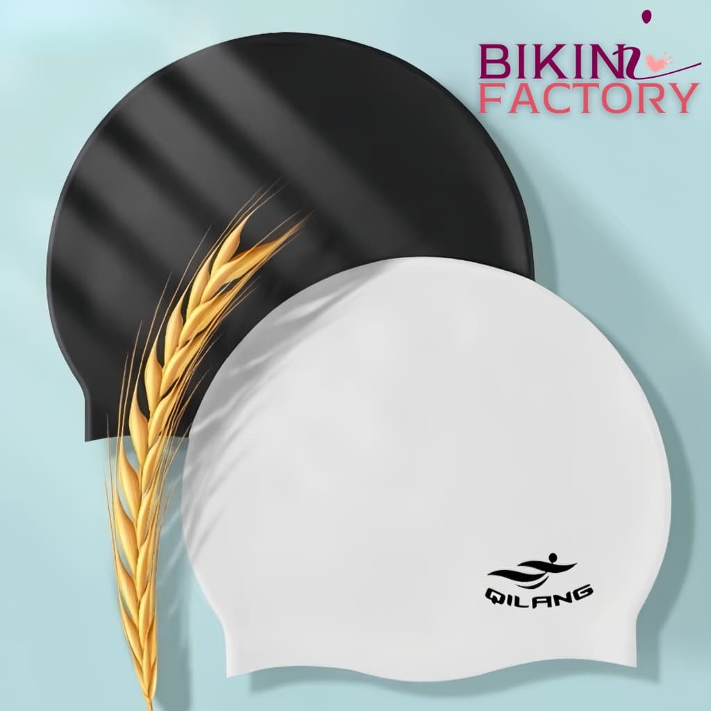 BIKINI FACTORY หมวกว่ายน้ำ หมวกว่ายน้ำซิลิโคน หมวกคลุมผม กันน้ำ ใส่สบาย สําหรับผู้ใหญ่ BK-234 รูปที่ 5