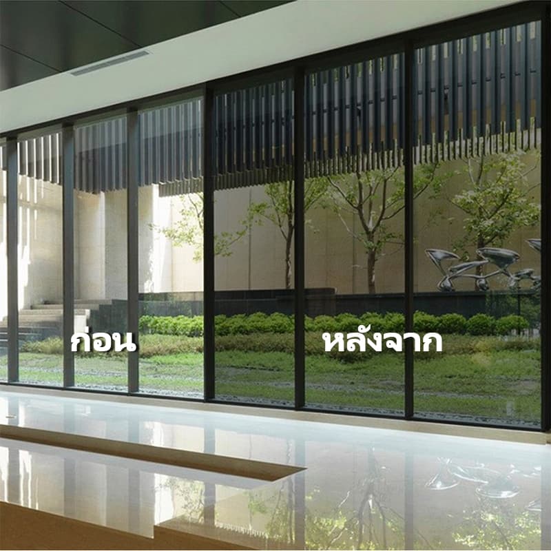 จัดส่งอย่างต่อเนื่องWEFILM ฟิล์มติดกระจก กันรังสี UV ฟิล์มปรอท กันความร้อน ฟิล์มติดอาคาร Window Film ฟิล์มกรองแสง รูปที่ 4