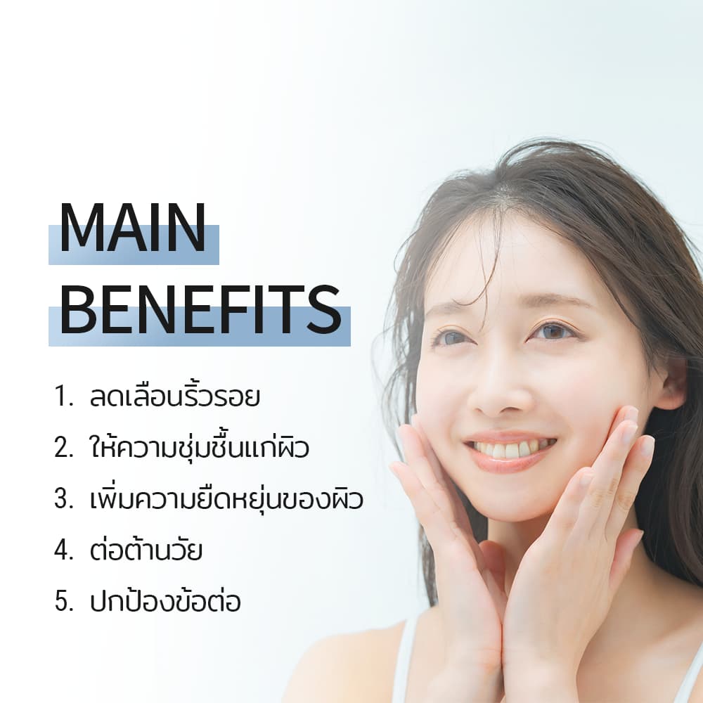กรดไฮยาลูโรนิก 9600mg ริ้วรอย ความงาม ต่อต้านวัย สุขภาพผิว ผลิตภัณฑ์เพื่อสุขภาพ Hyaluronic acid Japan รูปที่ 2
