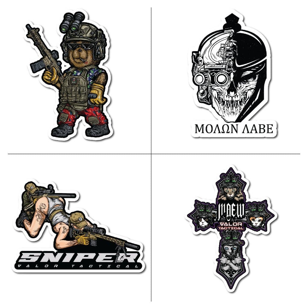 VALOR PX - Sticker สติกเกอร์ กันน้ำ สติ๊กเกอร์ติดรถ 35 ลายให้เลือก สําหรับติดตกแต่งรถ ขวดน้ำ VALOR Tactical รูปที่ 3