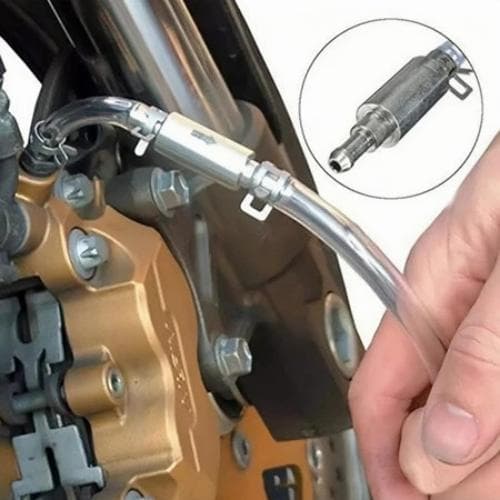 ไฮดรอลิกดิสก์เบรกเครื่องมือยุบ Disc Brake น้ำมันแร่ปล่อยของเหลวชุดยุบ 100ML เข็มฉีดยา 40 ซม. เครื่องมือทั่วไปสำหรับท่อ รูปที่ 9
