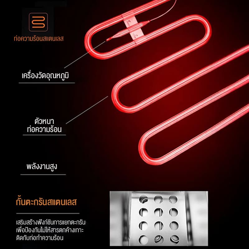 เตาทอดไฟฟ้า 16 ลิตร 5000W การให้ความ ร้อนด้วยอุณหภูมิคงที่ เพื่อการพาณิชย์ หม้อ ทอดเฟรนฟรายน์ Commercial deep fryer รูปที่ 5