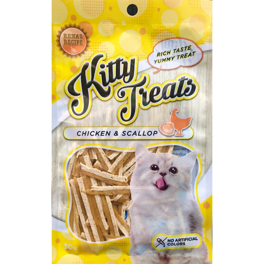 1459 Kitty Treats CHICKEN & SCALLOP / คิตตี้ทรีต ชิคเก้นแอนด์สคอลลัฟ ***3ถุง 100บาท รูปที่ 2