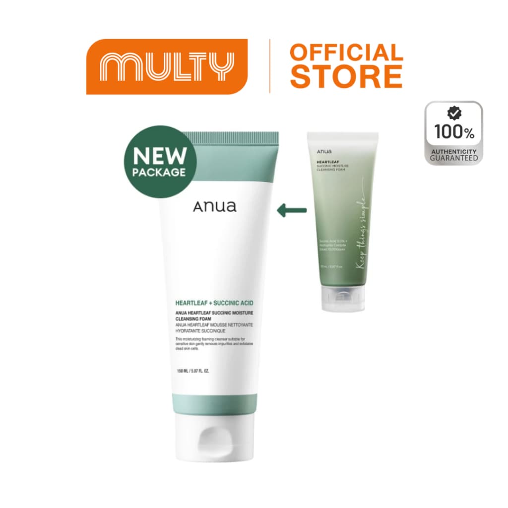 Anua Heartleaf Succinic Moisture Cleansing Foam 150 ml. รูปที่ 1